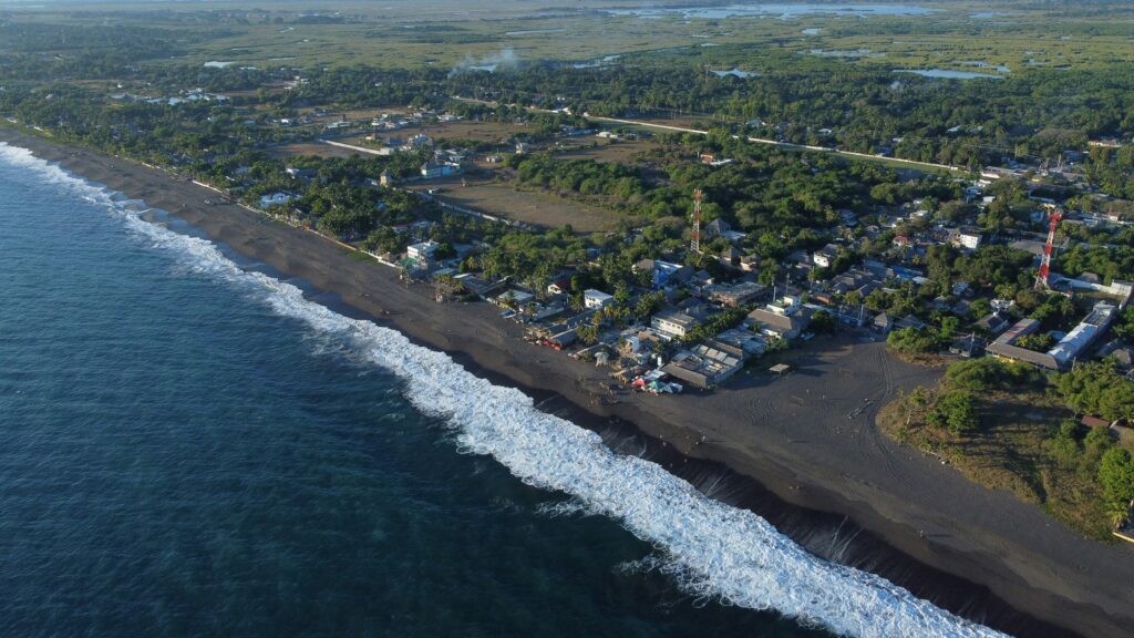 Aerial View of Monterrico Guatemala